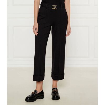 Liu Jo Spodnie chino flare fit czarny 36 Liu Jo Spodnie chino flare fit czarny 36