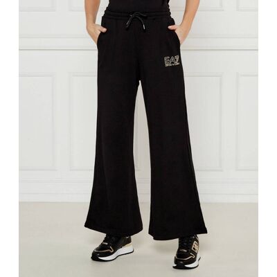 EA7 Spodnie dresowe flare fit czarny L EA7 Spodnie dresowe flare fit czarny L