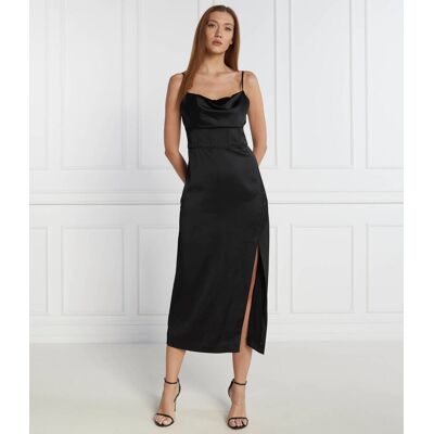 Guess Sukienka SARA STRAPS czarny XL Guess Sukienka SARA STRAPS czarny XL