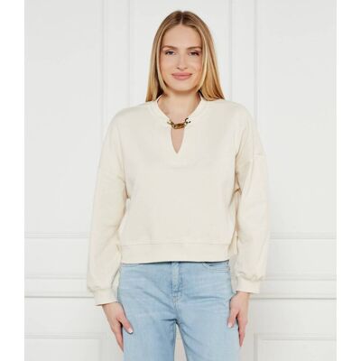 TWINSET Bluza Regular Fit ecru L TWINSET Bluza Regular Fit ecru L