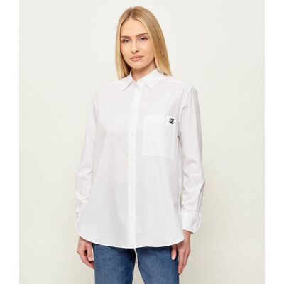 HUGO Koszula Oversize fit biały 32 HUGO Koszula Oversize fit biały 32
