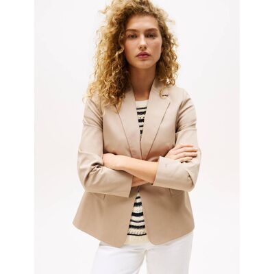 Tommy Hilfiger Marynarka Slim Fit beżowy 40 Tommy Hilfiger Marynarka Slim Fit beżowy 40