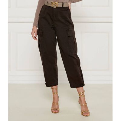 Pinko Spodnie Sonata Loose fit brązowy 36 Pinko Spodnie Sonata Loose fit brązowy 36