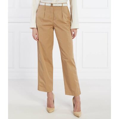 Samsøe Samsøe Spodnie Salix NP 15129 Regular Fit z dodatkiem lnu camel XS Samsøe Samsøe Spodnie Salix NP 15129 Regular Fit z dodatkiem lnu camel XS