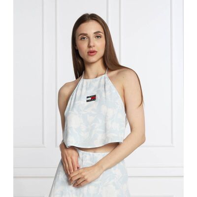 Tommy Jeans Top Relaxed fit błękitny M Tommy Jeans Top Relaxed fit błękitny M