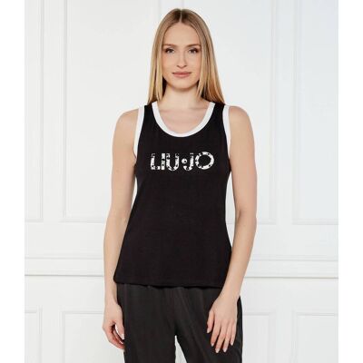 Liu Jo Beachwear Top Regular Fit czarny XS Liu Jo Beachwear Top Regular Fit czarny XS