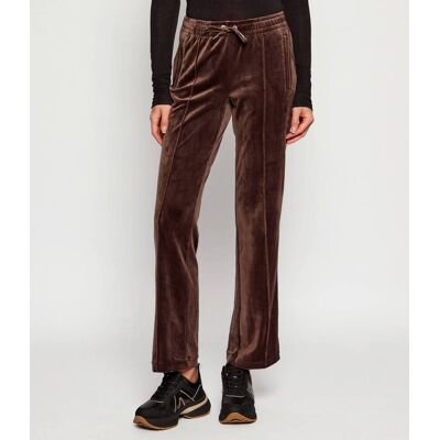 Juicy Couture Spodnie dresowe TINA Straight fit brązowy M Juicy Couture Spodnie dresowe TINA Straight fit brązowy M