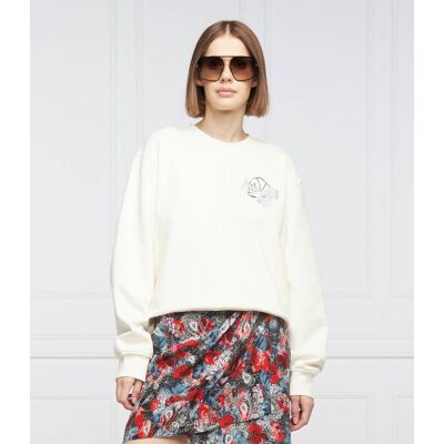 The Kooples Bluza Relaxed fit kremowy 40 The Kooples Bluza Relaxed fit kremowy 40