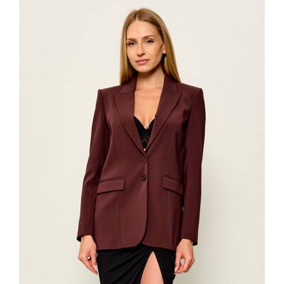 Patrizia Pepe Marynarka Regular Fit bordowy 38 Patrizia Pepe Marynarka Regular Fit bordowy 38