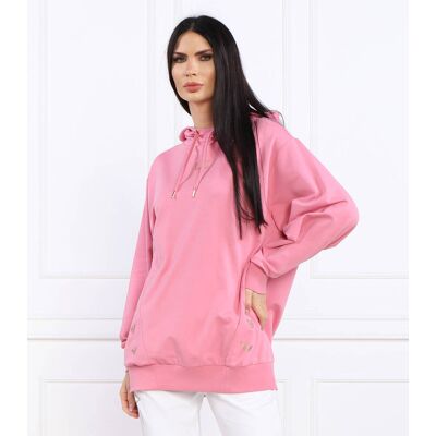 EA7 Bluza Oversize fit różowy XS EA7 Bluza Oversize fit różowy XS