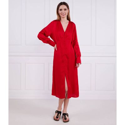 Karl Lagerfeld Sukienka logo jacquard czerwony 38 Karl Lagerfeld Sukienka logo jacquard czerwony 38