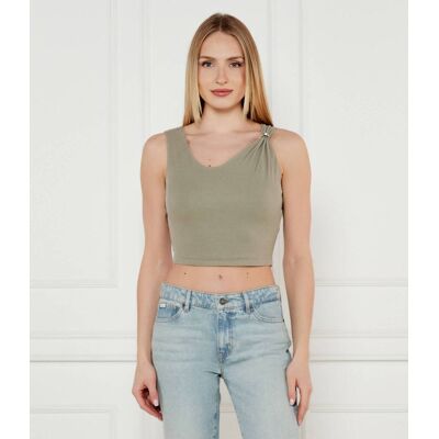 Guess Top AIMEE Cropped Fit zielony L Guess Top AIMEE Cropped Fit zielony L