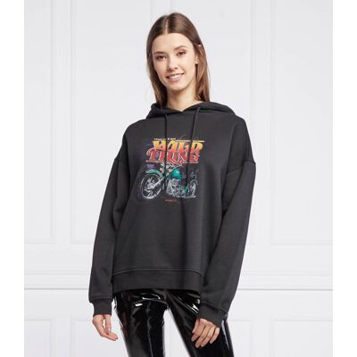 Pinko Bluza SERNILE Oversize fit czarny XS Pinko Bluza SERNILE Oversize fit czarny XS