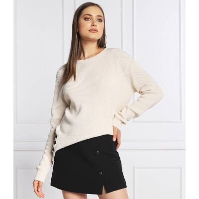 The Kooples Sweter Regular Fit kremowy 34 The Kooples Sweter Regular Fit kremowy 34