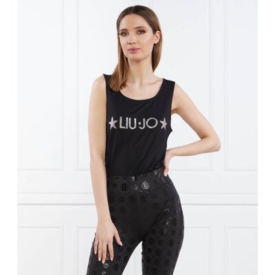 Liu Jo Beachwear Top Regular Fit czarny XS Liu Jo Beachwear Top Regular Fit czarny XS
