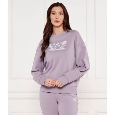 EA7 Bluza Loose fit lawendowy M EA7 Bluza Loose fit lawendowy M