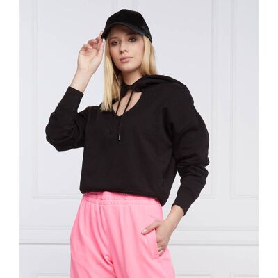 DKNY Sport Bluza Cropped Fit czarny S DKNY Sport Bluza Cropped Fit czarny S