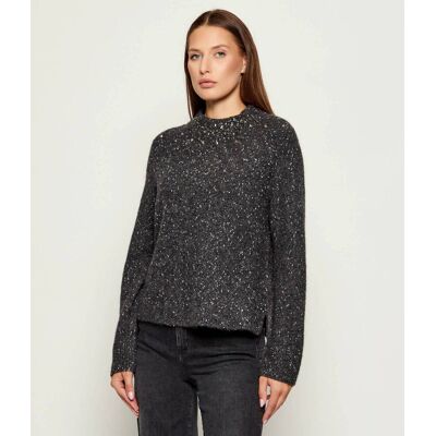 Marc Cain Wełniany sweter Regular Fit grafitowy 34 Marc Cain Wełniany sweter Regular Fit grafitowy 34