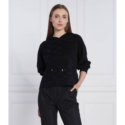 Liu Jo Sport Bluza Cropped Fit czarny L Liu Jo Sport Bluza Cropped Fit czarny L