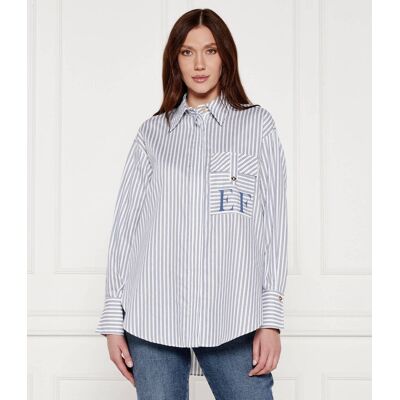 Elisabetta Franchi Koszula Oversize fit biały 36 Elisabetta Franchi Koszula Oversize fit biały 36