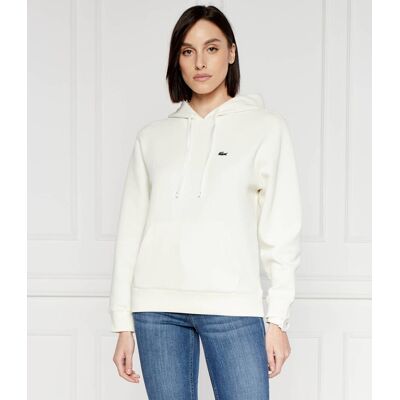 Lacoste Bluza Relaxed fit ecru 36 Lacoste Bluza Relaxed fit ecru 36