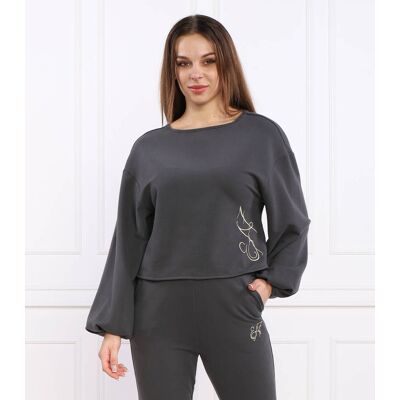EA7 Bluza Regular Fit grafitowy M EA7 Bluza Regular Fit grafitowy M