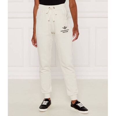 Aeronautica Militare Spodnie Regular Fit ecru M Aeronautica Militare Spodnie Regular Fit ecru M