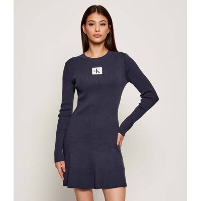 Calvin Klein Jeans Sukienka granatowy XXS Calvin Klein Jeans Sukienka granatowy XXS