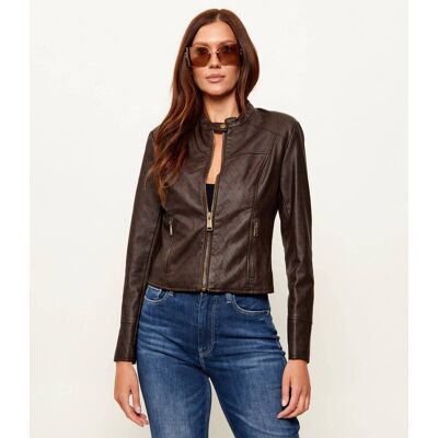Guess Kurtka ANITA Regular Fit brązowy L Guess Kurtka ANITA Regular Fit brązowy L