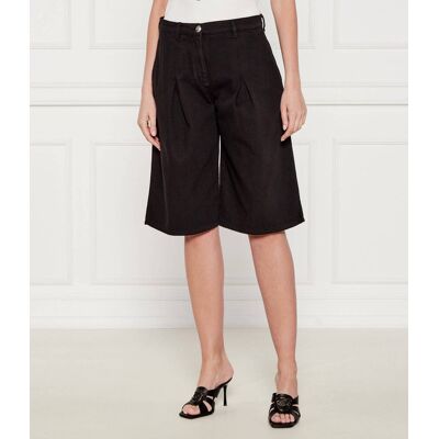 Pinko Bermudy PASCAL Loose fit czarny 40 Pinko Bermudy PASCAL Loose fit czarny 40