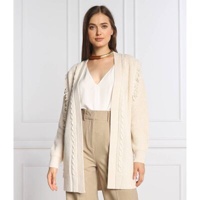 Marella SPORT Kardigan BABELE Regular Fit z dodatkiem wełny i kaszmiru kremowy XL Marella SPORT Kardigan BABELE Regular Fit z dodatkiem wełny i kaszmiru kremowy XL