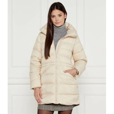 Tommy Hilfiger Puchowa kurtka FUNNEL Loose fit beżowy S Tommy Hilfiger Puchowa kurtka FUNNEL Loose fit beżowy S