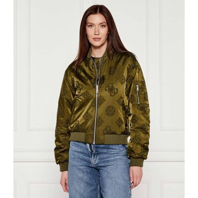Guess Kurtka bomber PHILOMENE Regular Fit oliwkowy M Guess Kurtka bomber PHILOMENE Regular Fit oliwkowy M