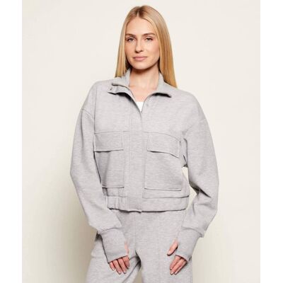 Patrizia Pepe Bluza Loose fit szary L Patrizia Pepe Bluza Loose fit szary L