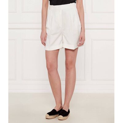 Tommy Hilfiger Szorty Regular Fit z dodatkiem lnu biały 34 Tommy Hilfiger Szorty Regular Fit z dodatkiem lnu biały 34