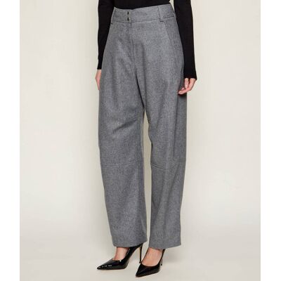 Boss BLACK Spodnie Telarana Relaxed fit z dodatkiem wełny czarny 34 Boss BLACK Spodnie Telarana Relaxed fit z dodatkiem wełny czarny 34