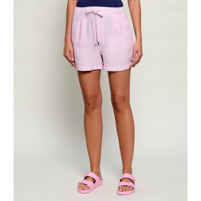 Polo Ralph Lauren Lniane szorty Relaxed fit pudrowy róż XS Polo Ralph Lauren Lniane szorty Relaxed fit pudrowy róż XS