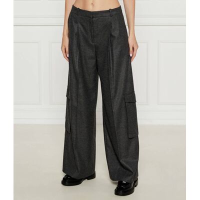 HUGO Spodnie Herota flare fit grafitowy 34 HUGO Spodnie Herota flare fit grafitowy 34