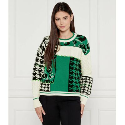 Marc Cain Wełniany sweter Regular Fit zielony 36 Marc Cain Wełniany sweter Regular Fit zielony 36