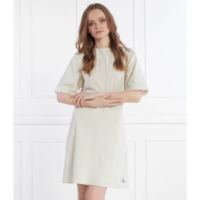 Calvin Klein Jeans Sukienka ecru S Calvin Klein Jeans Sukienka ecru S