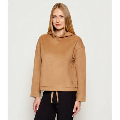 Weekend MaxMara Bluza OSCURI Regular Fit z dodatkiem wełny camel S Weekend MaxMara Bluza OSCURI Regular Fit z dodatkiem wełny camel S