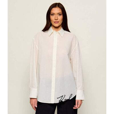 Karl Lagerfeld Jeans Koszula Oversize fit kremowy L Karl Lagerfeld Jeans Koszula Oversize fit kremowy L