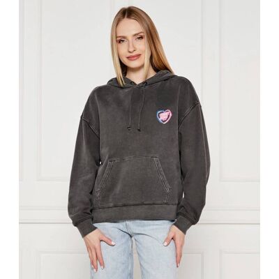 Tommy Jeans Bluza Loose fit czarny XS Tommy Jeans Bluza Loose fit czarny XS