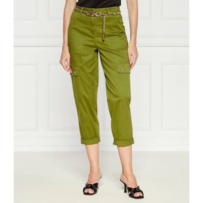 Michael Kors Spodnie cargo Relaxed fit khaki 34 Michael Kors Spodnie cargo Relaxed fit khaki 34