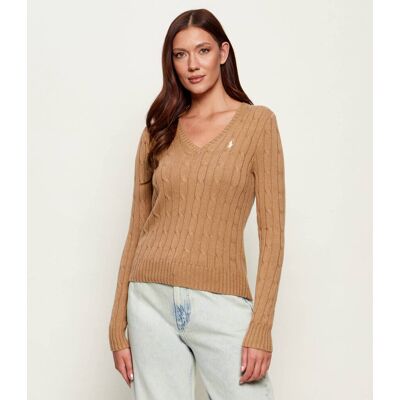 Polo Ralph Lauren Sweter KIMBERLY Slim Fit camel M Polo Ralph Lauren Sweter KIMBERLY Slim Fit camel M