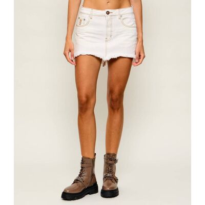 One Teaspoon Jeansowa spódnica JUNKYARD low waist ecru 25 One Teaspoon Jeansowa spódnica JUNKYARD low waist ecru 25