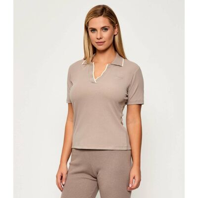 Guess ACTIVE Sweter DORA Slim Fit beżowy S Guess ACTIVE Sweter DORA Slim Fit beżowy S