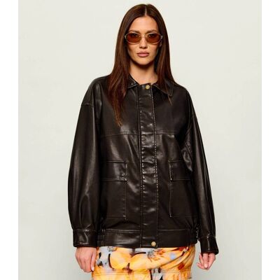 Guess Kurtka DARIA Oversize fit brązowy S Guess Kurtka DARIA Oversize fit brązowy S