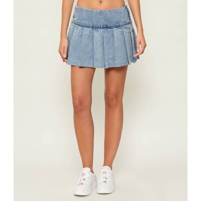 Guess Jeans Jeansowa spódnica PLEATED niebieski 28 Guess Jeans Jeansowa spódnica PLEATED niebieski 28