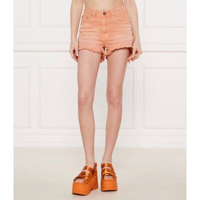 One Teaspoon Szorty BONITAS Regular Fit high waist pomarańczowy 25 One Teaspoon Szorty BONITAS Regular Fit high waist pomarańczowy 25